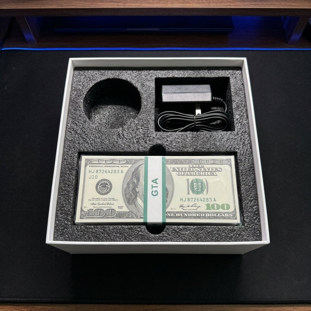 HoverBands v2 Levitating GTA Money Stack Lamp with RGB Lighting Remote